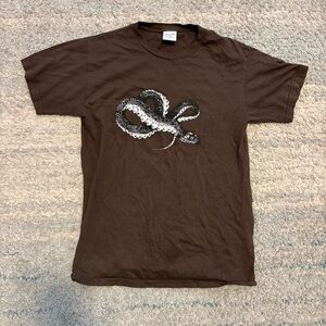 Cool brown shirt graphic